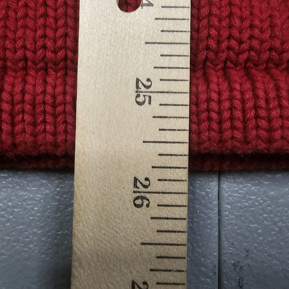 Vintage J Crew Roll Neck Sweater XL Red Collar 90s Preppy Jumper Knit Sailor - Picture 8 of 8